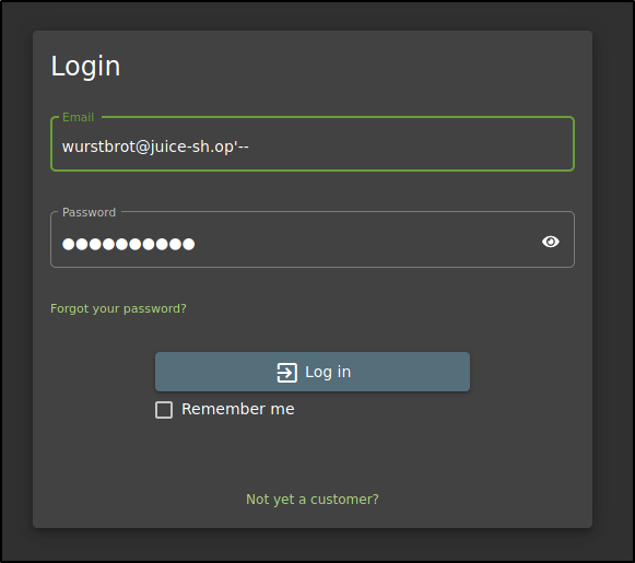 Bypassing the regular password